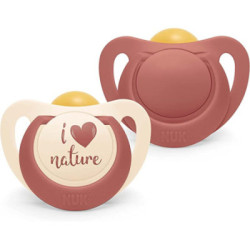Nuk Chupete Nature 2 Ud.Es Latex 0-6M