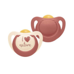 Nuk Chupete Nature 2 Ud.Es Latex 6-18M