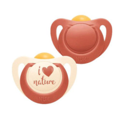 Nuk Chupete Nature 2 Ud.Es Latex 18-36M